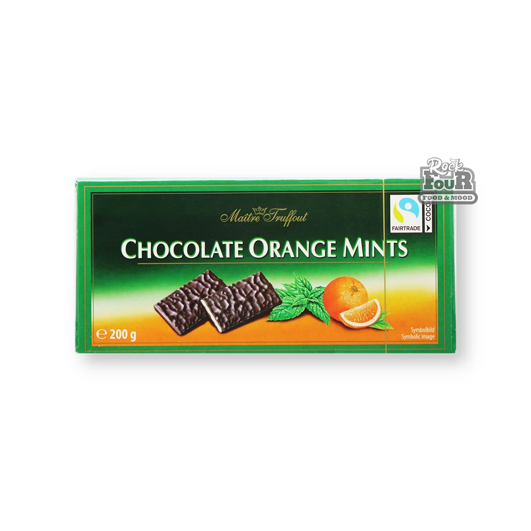 Chocolate "Maitre Truffout" with mint and orange flavor 200g
